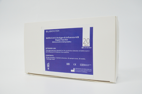 ISO SARS-CoV-2 Antigen Influenza AB Test Kit Professional