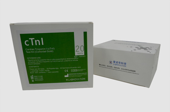 Troponina sercowa I CTnI POCT we krwi pełnej Test immunologiczny w kanapce