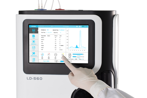 Analizator szybkich testów LD-560 HbA1c W pełni automatyczny analizator HbA1c o dużej pojemności