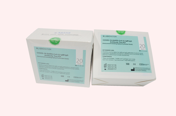 IVD Cassette CoV-19 IgG IgM Antibody Test Kit Temperatura przechowywania od 2C do 30C