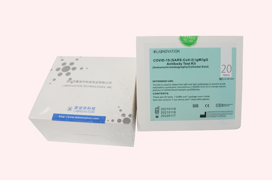 Labnovation CoV-19 IgG IgM Rapid Anti Body Test Kit 1 kropla 20ul