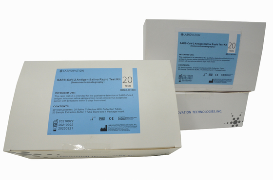 ISO9001 Oszczędzający czas zestaw testowy antygenu śliny KKM do szkoły