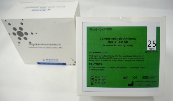 ISO13485 15-minutowy zestaw testowy przeciwciał IgM IgG przeciwko dendze do kliniki szpitalnej