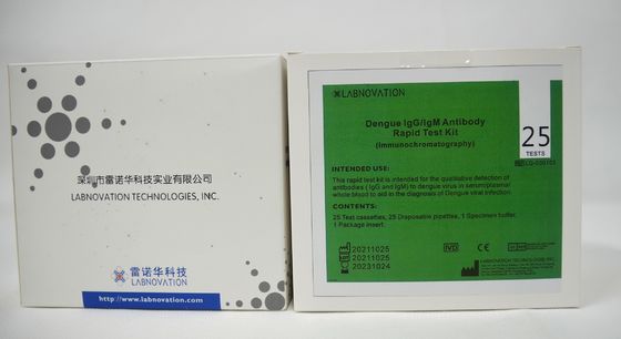 OEM ODM IVD 25 Testy Zestawy szybkich testów IgM na dengę IgG