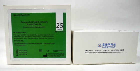 ISO13485 15-minutowy zestaw testowy przeciwciał IgM IgG przeciwko dendze do kliniki szpitalnej