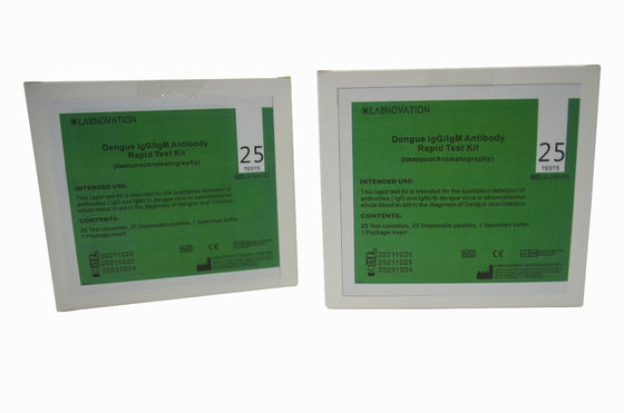 95% Dokładność Zestaw testowy 30ul przeciwciał IgG IgM do infekcji wirusowej dengi