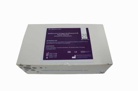 ISO13485 NS NP OP Influenza AB Test Kit 90% swoistość